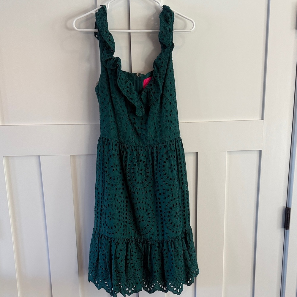 Lilly Pulitzer Deep Green Eyelet Dress